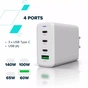 Зарядний пристрій Canyon CU140ACC GaN 150W 3xPD 1xQC EU White (CNS-CUW140ACC) - уменьшенное изображение 10