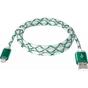 Дата кабель USB 2.0 AM to Micro 5P 1.0m GreenLED backlight Defender (87557) - зменшене зображення 2