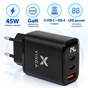 Зарядний пристрій Vinga 2xUSB-C + USB-A Display 45W (VCR45ACCDB) - зменшене зображення 4