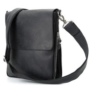 Сумка Shvigel З вінтажної шкіри Чорна (11017) зображення 1