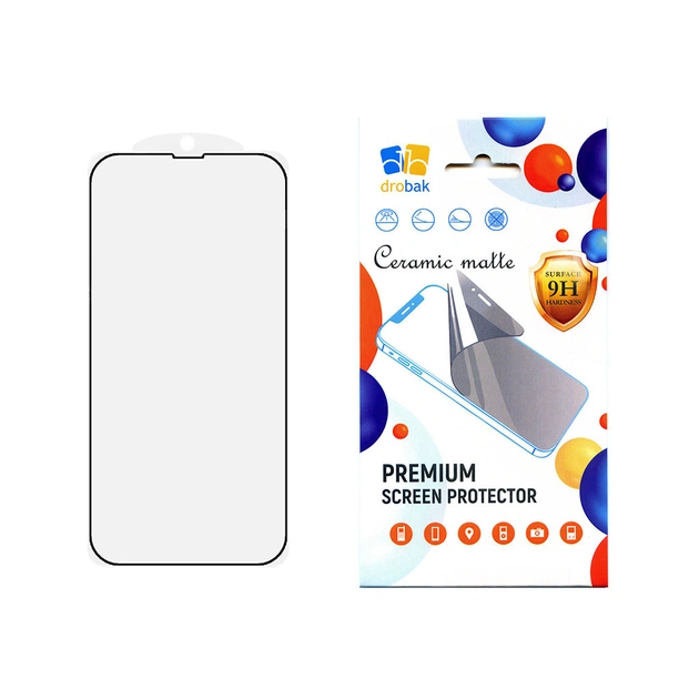 Скло захисне Drobak Matte Ceramics Apple iPhone 15 Pro (292922) - зображення 1