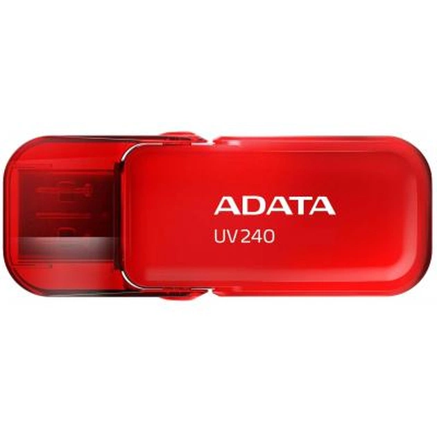 USB флеш накопичувач ADATA 8GB UV240 Red USB 2.0 (AUV240-8G-RRD) - изображение 1
