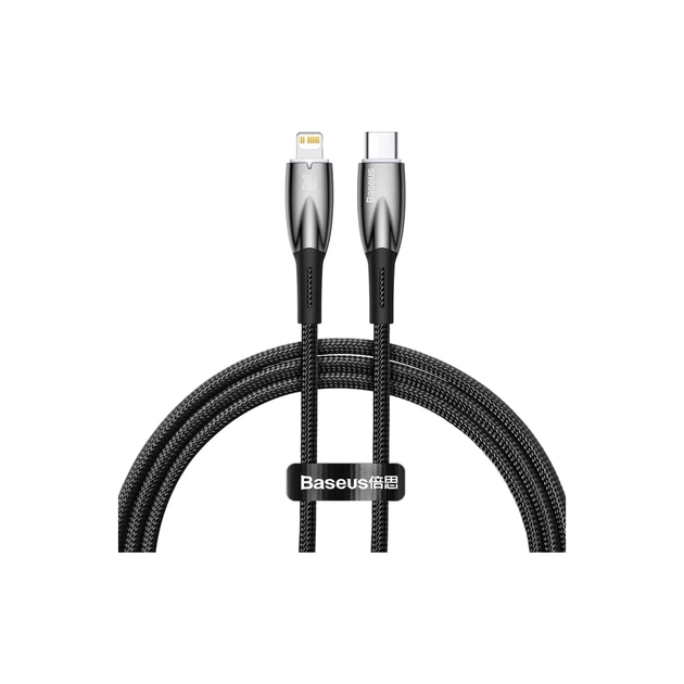 Дата кабель USB-C to Lightning 1.0m 20W black Baseus (CADH000001) - изображение 1