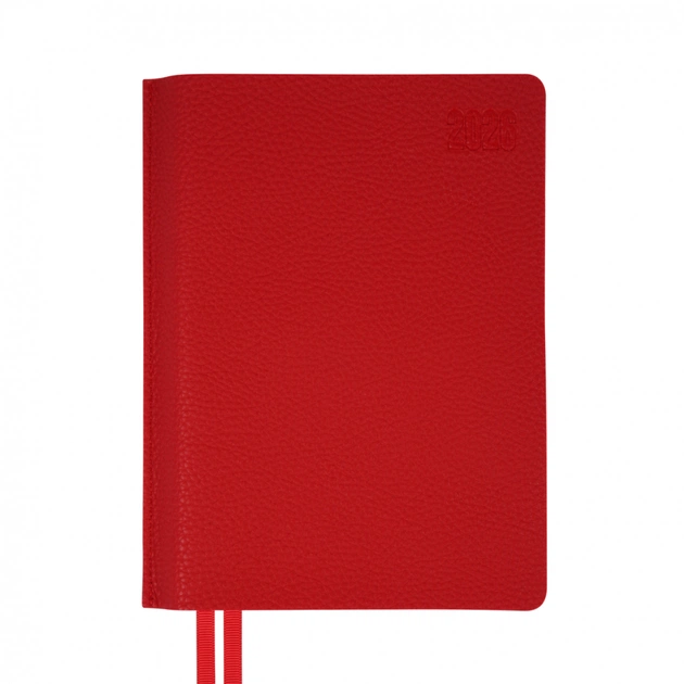 Тижневик Leo planner А5 датований 2026 "Vitto", м‘який, червоний, 368 сторінок (252643) - picture 1