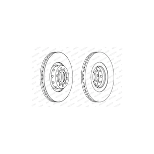Гальмівний диск FERODO DDF1563C-1 зображення 1
