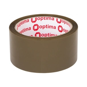 Скотч Optima 48 мм х 50 м х 43 мкм Extra, коричневий (O45327) зображення 1