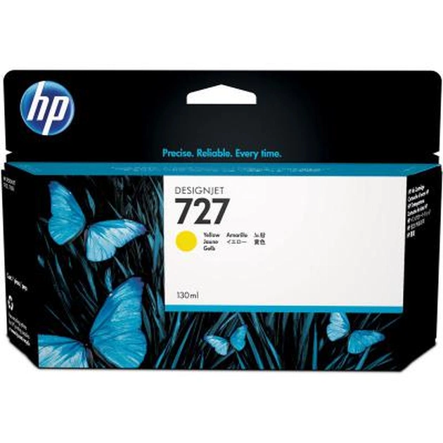 Картридж HP DJ No.727Yellow DesignJet T1500/T920/ 130 ml (B3P21A) - изображение 1