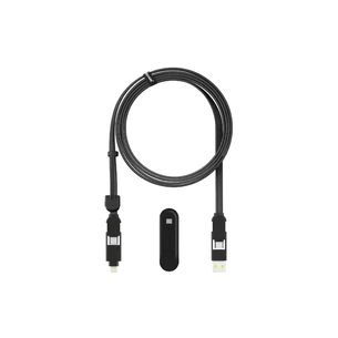 Дата кабель 6in1 inCharge XL 2.0m black Rolling Square (XLM01R) зображення 1