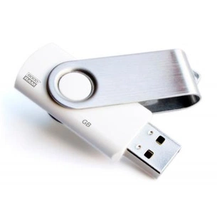 USB флеш накопичувач Goodram 8GB Twister White USB 2.0 (PD8GH2GRTSBW) зображення 1