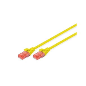 Патч-корд 2м, CAT 6 UTP, AWG 26/7, Cu, LSZH, yellow Digitus (DK-1617-020/Y) зображення 1