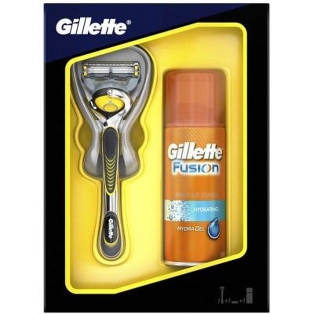 Набір для гоління Gillette Fusion Proshield и гель для бритья бритья Hydra gel 75 мл (7702018450350) - picture 2
