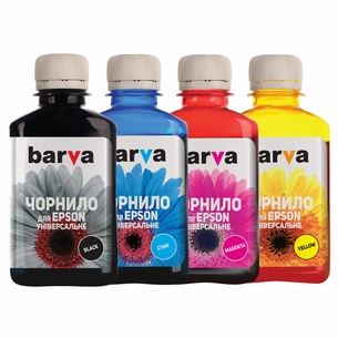 Чорнило Barva Epson universal 1, water-soluble, 180г*4 B/C/M/Y (EU1-180-MP) зображення 1