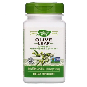 Травы Nature's Way Оливковые Листья, Olive Leaves, 1500 мг, 100 Капсул (NWY-14521) изображение 1