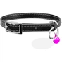Нашийник для тварин WAUDOG GLAMOUR з резинкою і стразами для кішок (чорний) (32541) - зменшене зображення 1