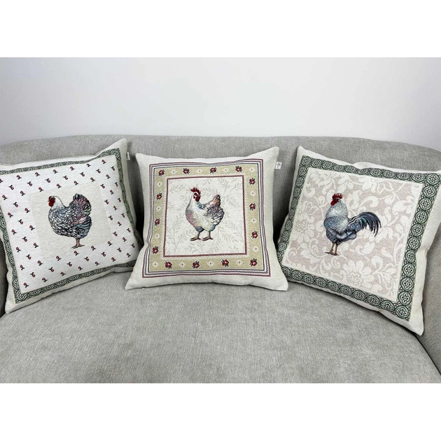 Наволочка Прованс декоративна Біла курочка 45х45 (026031) - picture 3