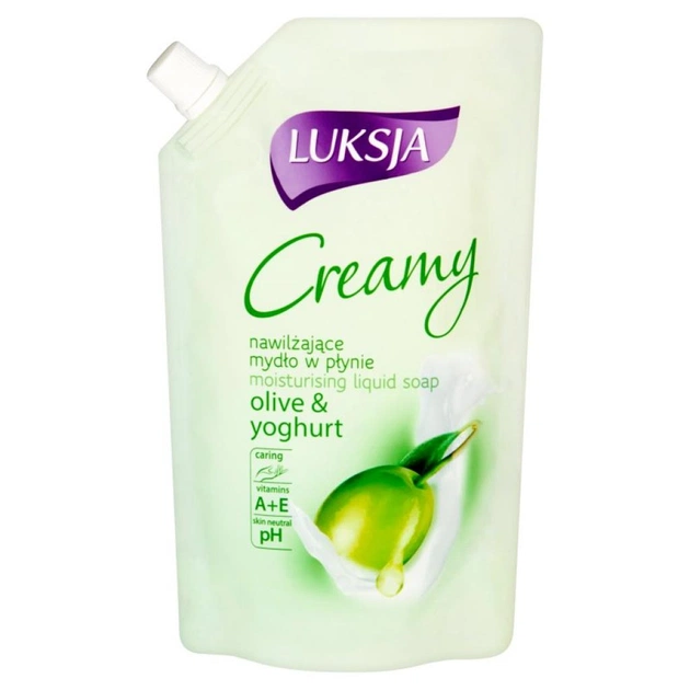 Рідке мило Luksja Creamy Olive & Yoghurt Refill 400 мл (5900998000424) - зображення 1