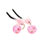 Игрушка для кошек Hippie Pet М'ячики з мишкою рожеві 26 см 2 шт (HIPCT18026RO) - уменьшенное изображение 1