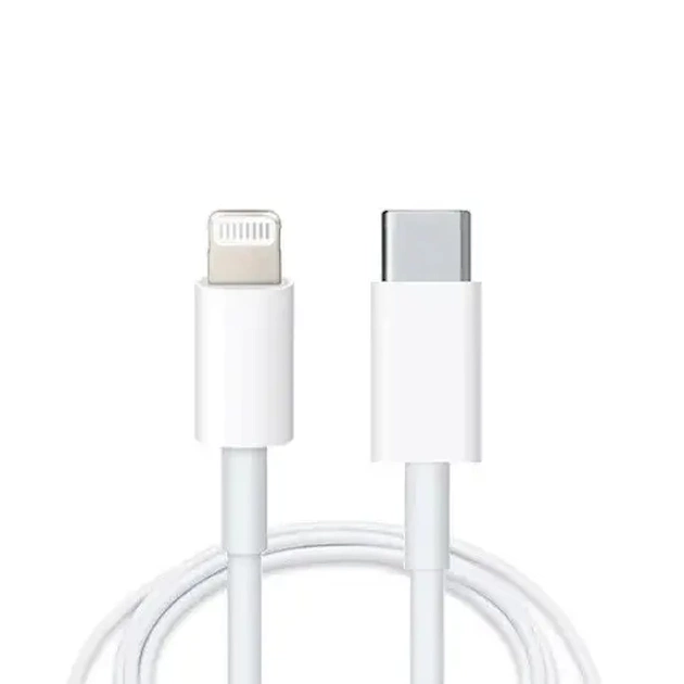 Кабель Apple Woven Charge USB Type-C - Lightning (M/M), 1м, White (K28351) - изображение 1
