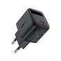 Зарядний пристрій Acefast USB-C 30W GaN with digital display black (6974316284444) - зменшене зображення 2