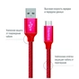 Дата кабель USB 2.0 AM to USB-C 1.0m 2.1А red ColorWay (CW-CBUC003-RD) - зменшене зображення 2