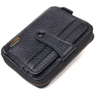 Портмоне Canpellini З натуральної шкіри Чорне (21490) зображення 1