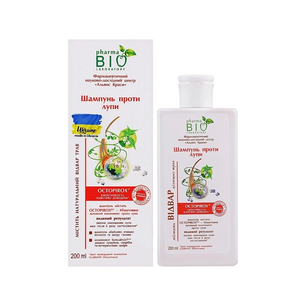 Шампунь Pharma Bio Laboratory Проти лупи 200 мл (4820074624126) - зображення 1