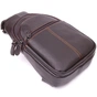 Сумка Vintage Чоловіча через плече з натуральної шкіри Коричнева (21308) - зменшене зображення 5