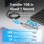Кабель Vention USB Type-C - USB Type-C (M/F), 100W, 5A, 0.5 м, Black (TRFBD) - уменьшенное изображение 4