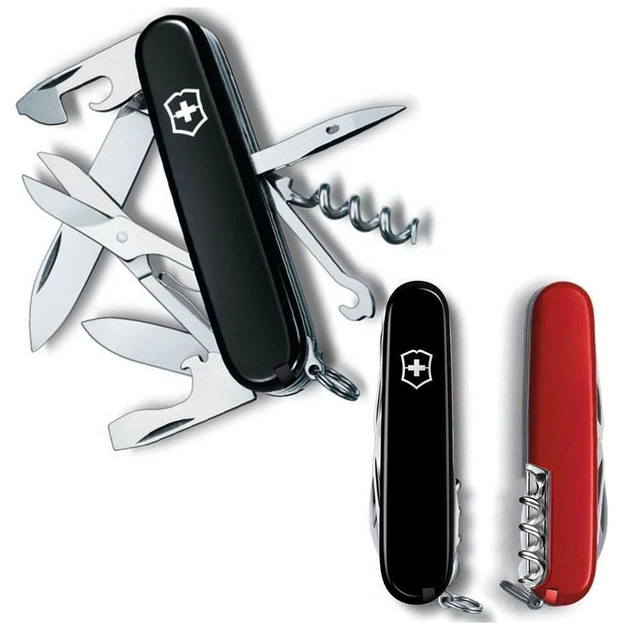 Ніж Victorinox Climber Ukraine Чорно-червоний (1.3703.3.1) - зображення 1