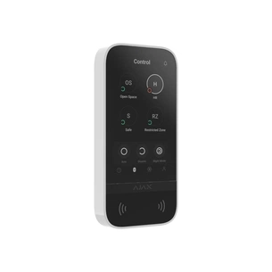 Клавіатура до охоронної системи Ajax KeyPad TouchScreen white зображення 1