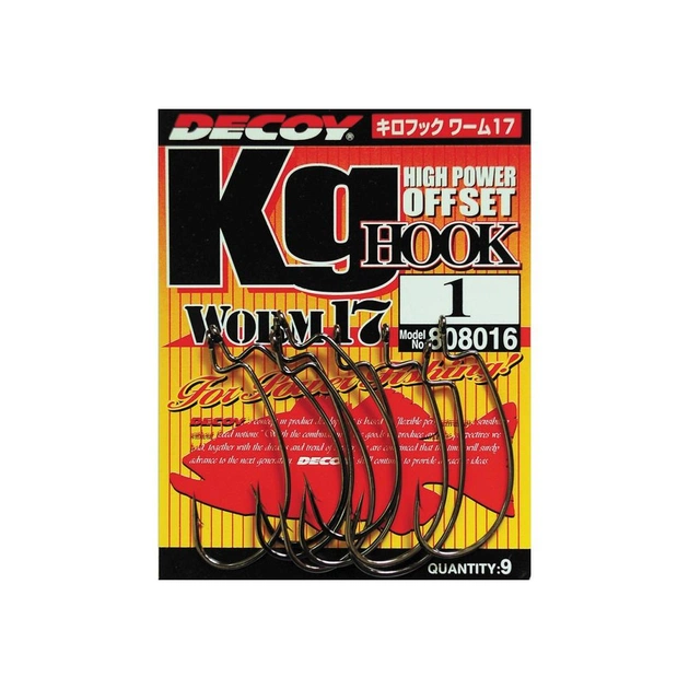 Гачок Decoy Worm17 Kg Hook 06 (9 шт/уп) (1562.01.54) - зображення 1