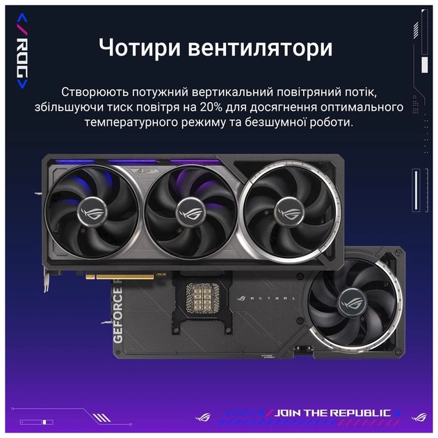 Відеокарта ASUS GeForce RTX5090 32GB ROG ASTRAL OC GAMING (ROG-ASTRAL-RTX5090-O32G-GAMING) - зображення 7