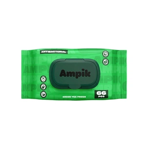 Вологі серветки Ampik Light Антибактеріальні 66 шт. (4850042980077) зображення 1