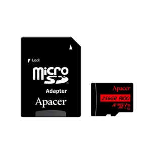 Карта пам'яті Apacer 256GB microSDXC class 10 UHS-I V10 A1 (AP256GMCSX10UB-R) зображення 1