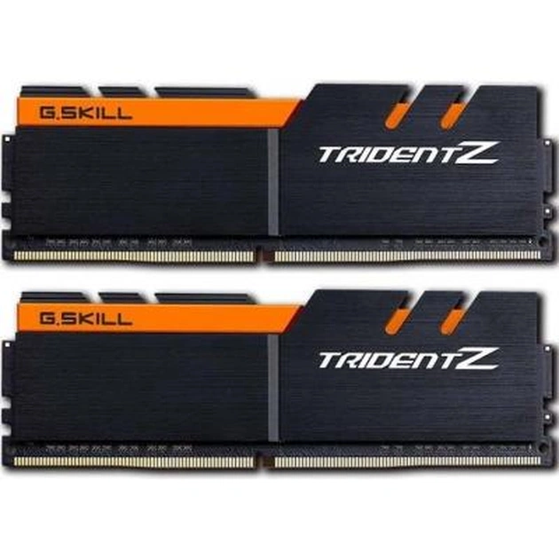 Модуль пам'яті для комп'ютера DDR 4 16GB (2x8GB) 3200 MHz Trident Z Black H G.Skill (F4-3200C14D-16GTZKO) - зображення 1
