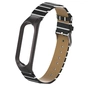 Ремінець до фітнес браслета XoKo Leather Premium Band для Xiaomi Mi band 5 Black (XK-M5-LRBK) - уменьшенное изображение 1