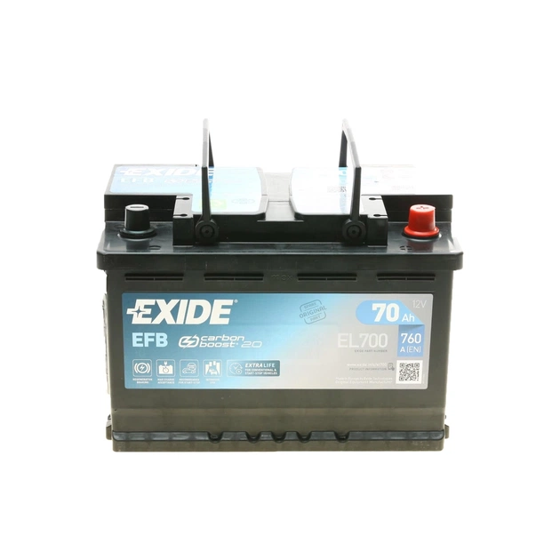 Акумулятор автомобільний EXIDE 70A (EL700) - зображення 1