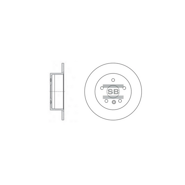 Тормозной диск HI-Q SD4016 - изображение 1
