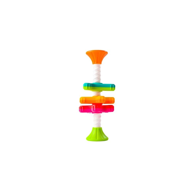 Развивающая игрушка Fat Brain Toys Пирамидка- спиннер MiniSpinny тактильная (FA134-1) - изображение 1