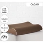 Подушка MirSon ортопедична 6036 Delicate satin Cacao Aero 58х40х10.5 (2200003261592) - зменшене зображення 2