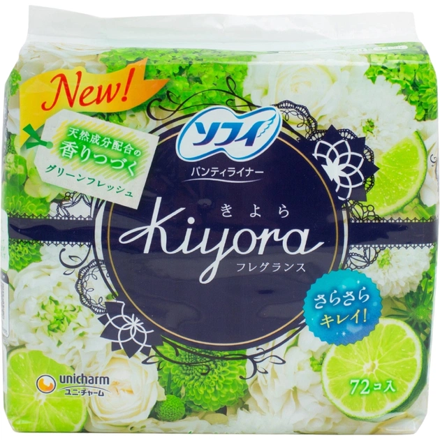 Щоденні прокладки Sofy Kiyora Fresh 72 шт. (4903111375103) - зображення 1