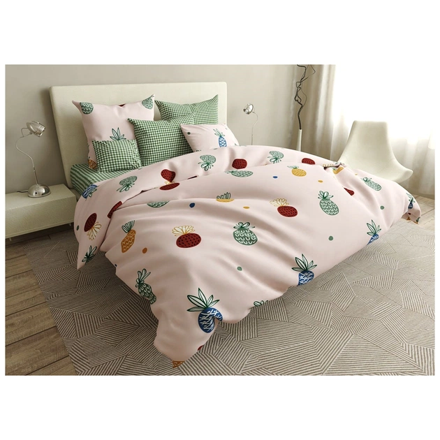 Постільна білизна MirSon Бязь Premium 17-0414 Pineapple King Size (2200002948883) - изображение 1