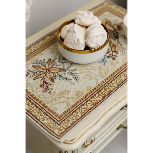 Серветка на стіл Прованс гобеленова Золоте свято 30х50 см (036311) - picture 5