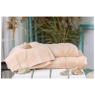 Рушник MirSon набір банний 5005 SoftNess Ivory 50x90, 70x140, 100x150 (2200003182651) зображення 1