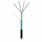 Кабель сетевой Kingda FTP 305м, cat 5e, CU, 4 pairs, 24AWG, PE, outside, black (KDFT8014) - уменьшенное изображение 1