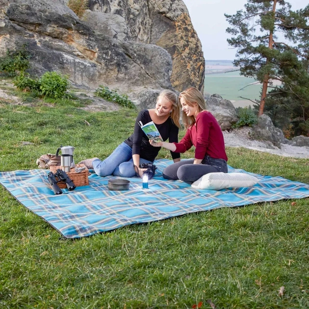 Туристический коврик Uquip для пікніка Scotty XXL Petrol/Grey (243103) (DAS303240) - изображение 8