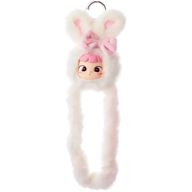 Мягкая игрушка Tangle с кольцом Cimmy Fluffy Bunny Snowy (HWTANGLE01S01-WC02) - изображение 1