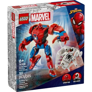 Конструктор LEGO Super Heroes Робот Людини Павука проти Анти-Венома (76308) зображення 1