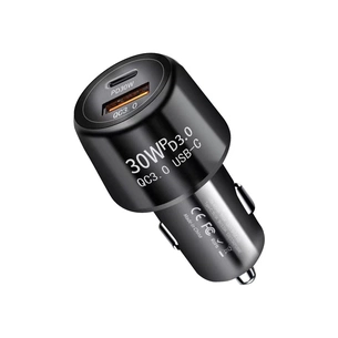 Зарядний пристрій XoKo CQC-220 PD Type-C 30W/3A USB 3A Black (CQC-220-BK) зображення 1