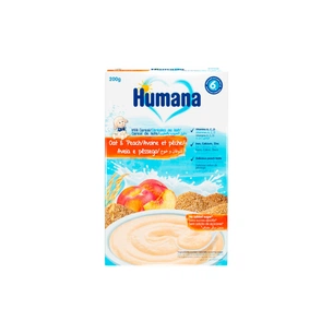 Дитяча каша Humana молочна вівсяна з персиком 200 г (4031244003034) зображення 1